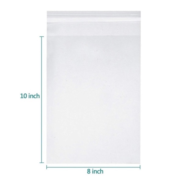 100ct ~ 8x10’ Clear Poly Bags Boutique Quality 📚🆕📚W/Free Thank You Stick… - Picture 3 of 11